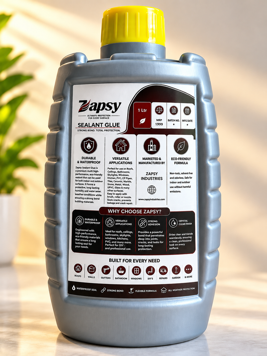 Zapsy Transparent Waterproof Sealant Glue – 1 KG + Free Brush, Quantity (1kg)
