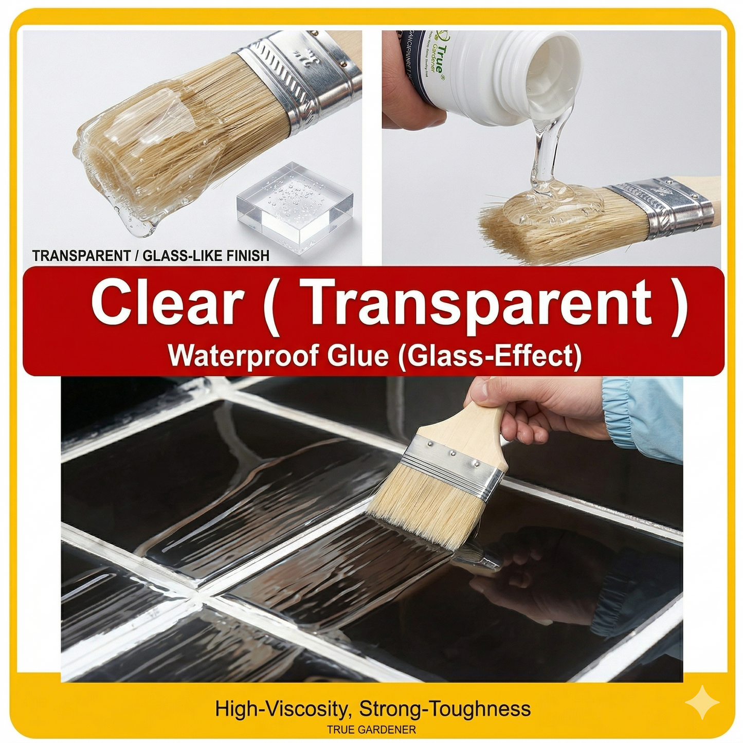 Transparent Waterproof Glue ( 300gm + 300gm )