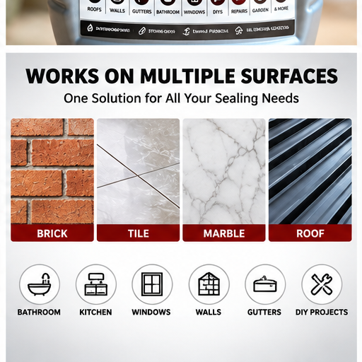 Zapsy Transparent Waterproof Sealant Glue – 500 GM (500gm)+Free brush